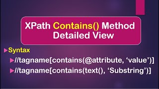 Download the video "How To Use contains() Method In XPath Selenium WebDriver || Java"