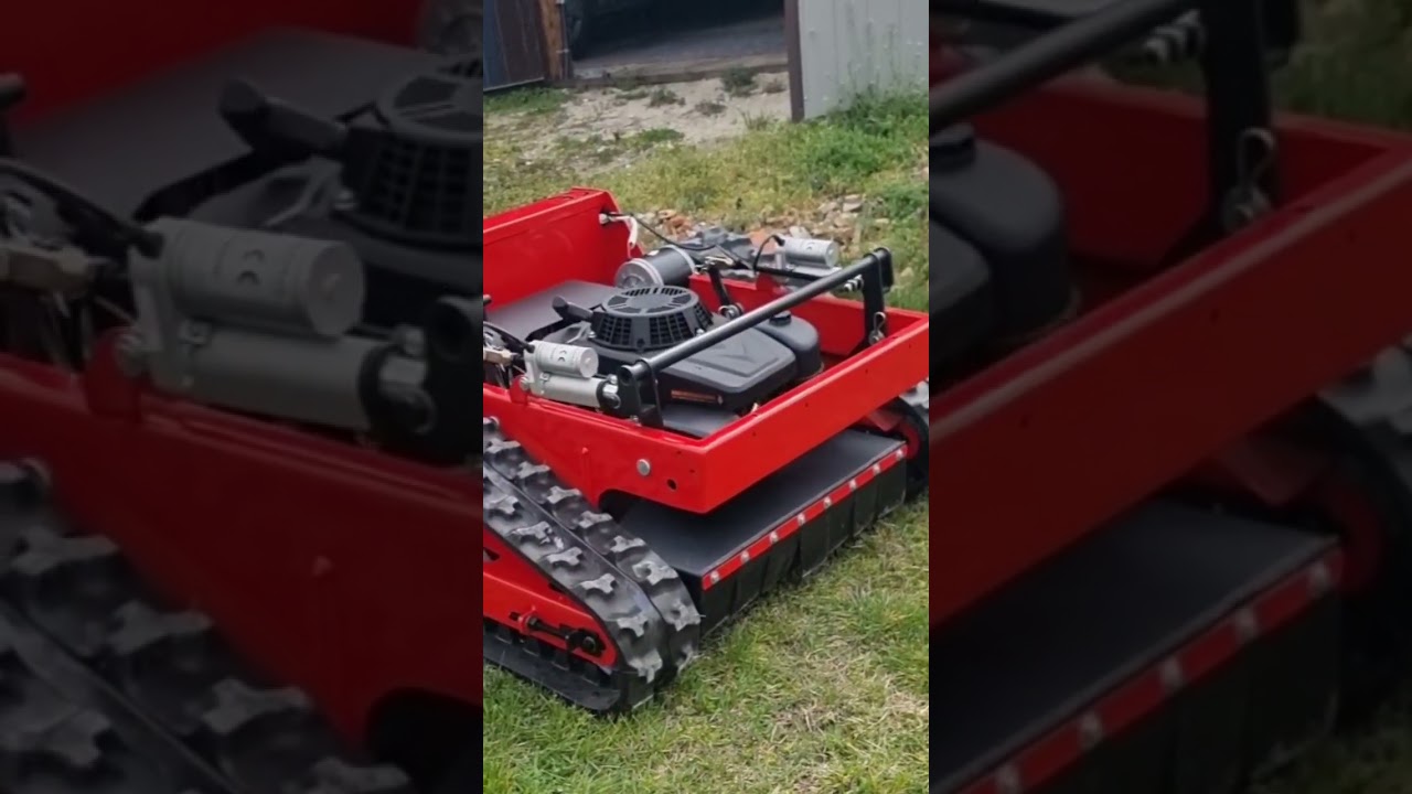 Gumihevederes távirányítós hibrid fűnyíró