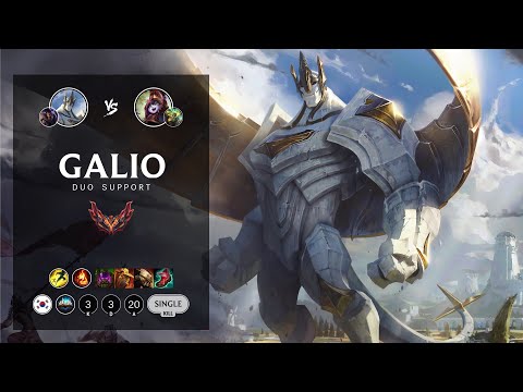 Galio Support vs Lulu - KR Grandmaster Patch 12.13