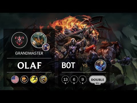 Olaf Bot vs Ezreal - NA Grandmaster Patch 9.21