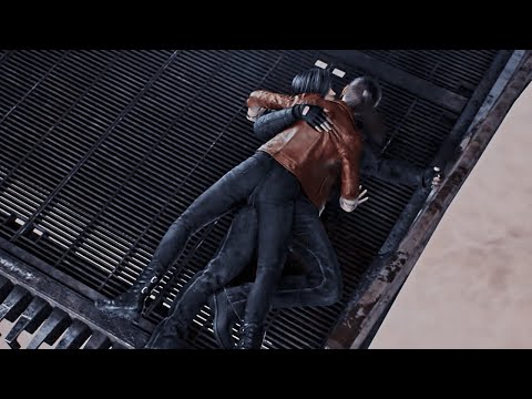 Resident Evil Infinite Darkness - Scene where Claire is on top of Leon!