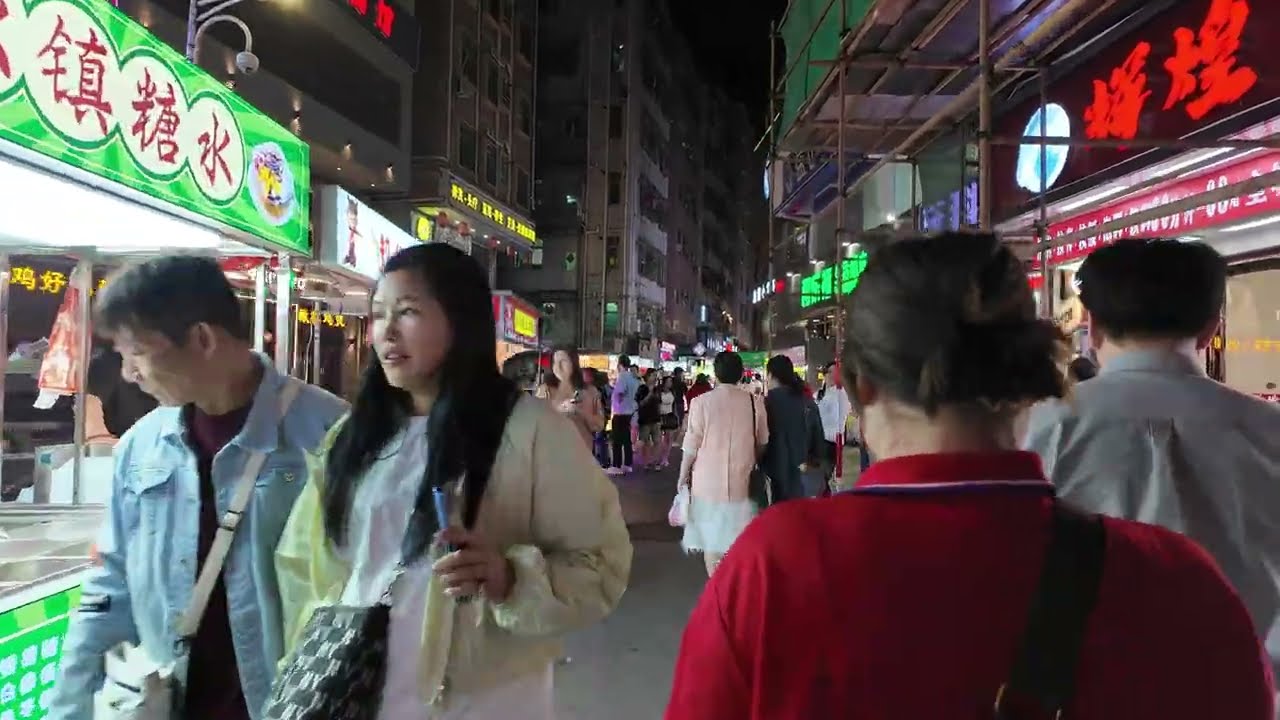 Immersive street-level walking tour through Shenzhen Nanshan, China, showcasing authentic urban landscapes, local architecture, and the vibrant atmosphere of the city's neighborhoods
