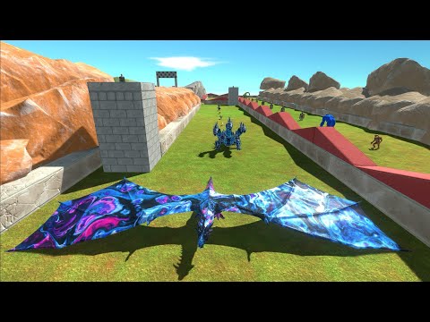 FPS DEATHRUN DRAGON LAND with HP BAR - Animal Revolt Battle Simulator ARBS