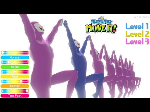 WarioWare: Move It! Super Wario Dance Company on All 3 Difficulties and All 5 Speed Levels
