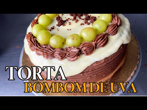 Você Nunca Viu um Bolo de Uva Tão Cremoso Assim!🍇😍