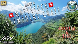 AMDEN Mattstock Mountain and Viewpoint over the Lake Walensee 4K UHD