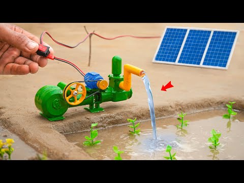 Diy Mini Solar Powered Water Pump Science Project  @sanocreator