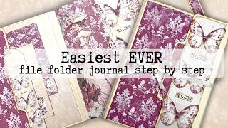 Easiest EVER file folder journal step by step