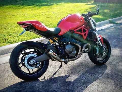 Ducati Monster 821 Mods - Ducabike Rearsets, Rizoma Drag Bar, CRG Levers & more