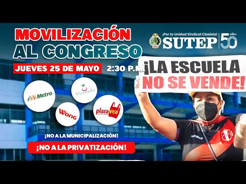 Movilización Nacional contra la privatización de la escuela pública
