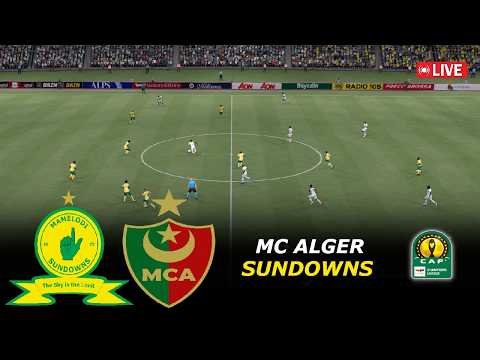 🔴Mamelodi Sundowns vs MC Alger Live | CAF Champions League 2026 | eFootball PES 21 Simulation