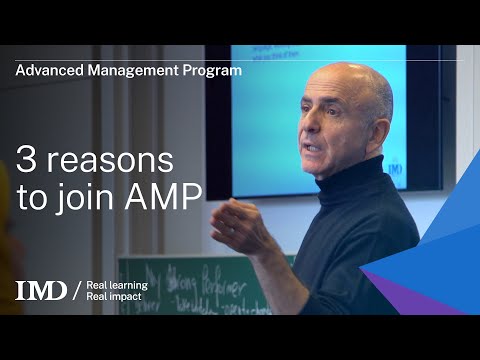 IMD's Advanced Management Program:  3 reasons to join AMP