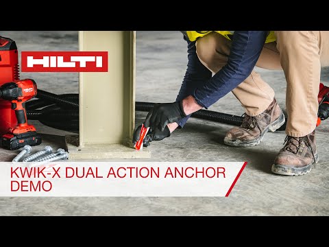 Hilti Kwik-X Dual Action Anchor - Demonstration and Overview