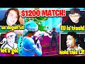 MONGRAAL + BENJYFISHY *FINALLY* WAGER CLIX, UNKNOWN, & KHANADA for $1200! (Fortnite Box Fights)