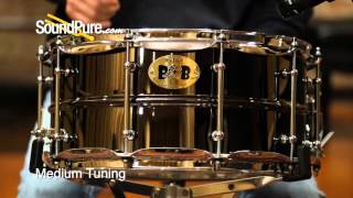 Pork Pie 6.5x14 Big Black Brass Snare Drum - Quick n' Dirty
