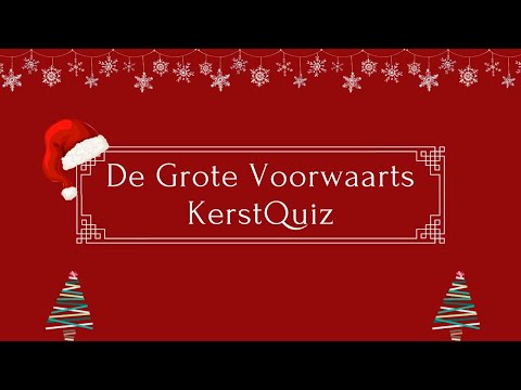 De Grote Voorwaarts KerstQuiz