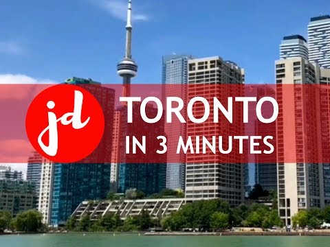 TORONTO (CANADA, ONTARIO) IN 3 MINUTES - A Video Sightseeing Tour: