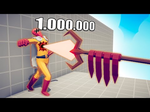 1.000.000 DAMAGE SPEAR OF WAR 1 vs 1 TOURNAMENT - TABS | Totally Accurate Battle Simulator 2023
