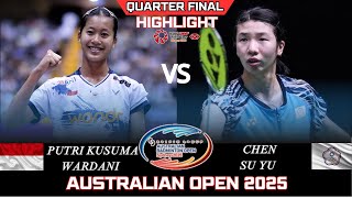 Download lagu AMAZING! Putri Kusuma WARDANI (INA) vs CHEN Su Yu (TPE)[WS]QF | Autralian Open 2025 Badminton mp3