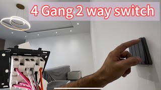 How to install 4 gang 2 way switch complete guide