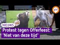Stil protest tegen 'halal'-slacht op eerste dag Offerfeest