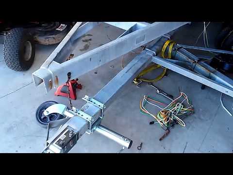 I modified my boat trailer with a Swing / Fold Away Tongue hinge by Fulton!