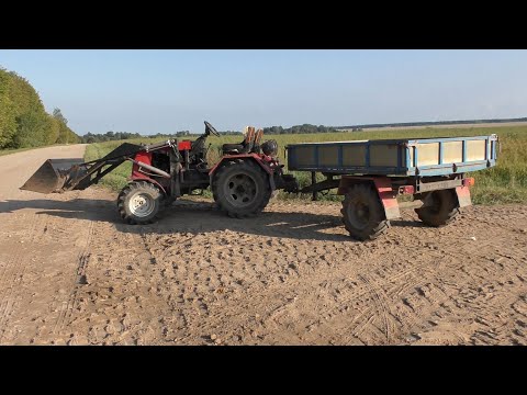 Самодельный трактор 'ЗУБР' с погрузчиком. Обзор