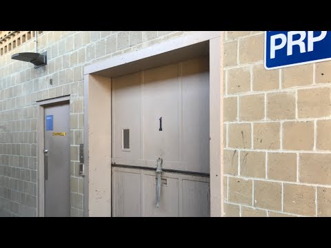 LOW ON OIL! Montgomery Hydraulic Freight Elevator (Car 1) at Mall in Columbia, Columbia, MD