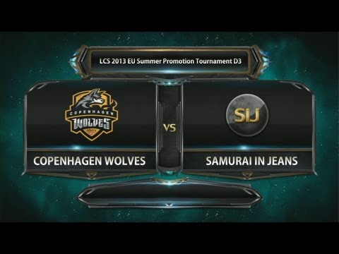 CW vs SIJ game 1 LCS 2013 EU Summer Promotion Tournament D3