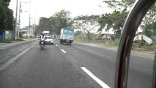 preview picture of video 'Jeepney ride on MacArthur Highway, Philippines'