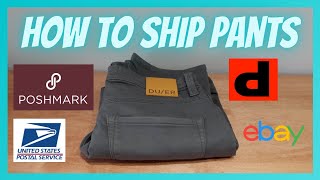 How to Ship Pants (or Jeans) on eBay (or Poshmark or depop or etsy or mercari) 👖📬