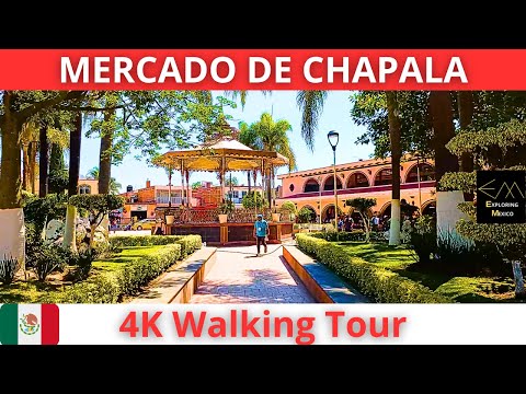 CHAPALA Mercado Municipal 4K Walking Tour | Jalisco 🇲🇽