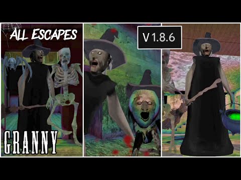 All New Escapes with New Enemies in Granny 1.8.6 Halloween Update
