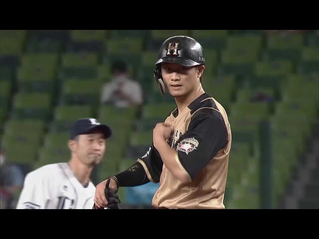 【3回表】ファイターズ・西川 センターへのタイムリー2ベースヒットで反撃!! 2021/9/14 L-F