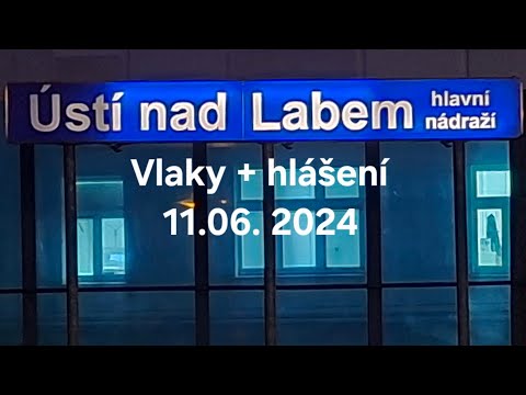 Vlaky Ústí nad Labem hl.n. dne 11.06.2024