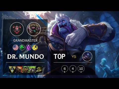 Dr. Mundo Top vs Jax - NA Grandmaster Patch 10.13