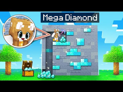 Unbelievable! Finding MEGA DIAMONDS in Minecraft!