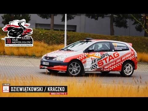 Dziewiątkowski / Kraczko - Honda Civic Type-R - 30 Rajd Niepodległości 2021