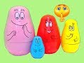 Fun BARPAPA NESTING DOLLS Surprise Video For Kids Toddlers