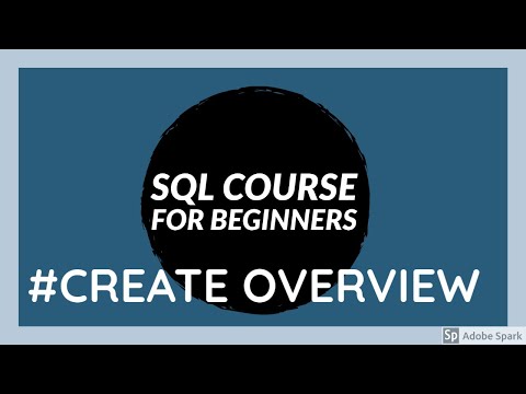Sql Tutorial For Beginnerscreate Table Overviewcreate Table In Sqlcreate Table In Oracle