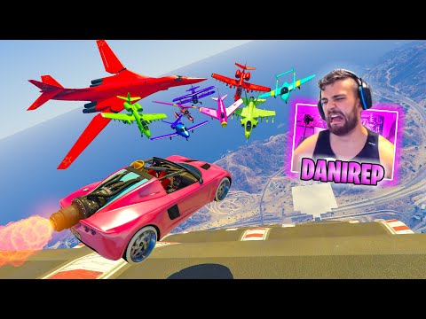 MEGA RAMP EVERYONE AGAINST ME! I'M SUPERMAN!! - GTA V ONLINE