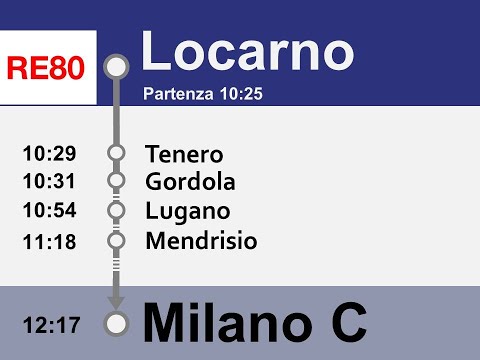 [SBB CFF FFS] Annunci/Ansagen RE80 Locarno - Chiasso (- Milano C.)