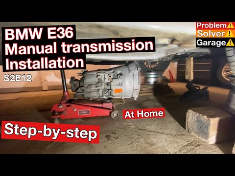 BMW E36 manual transmission installation (step-by-step) BMW E36 manual swap.