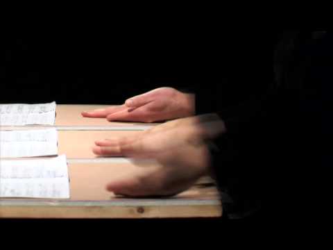 Thierry de Mey – Musique de table (1987)