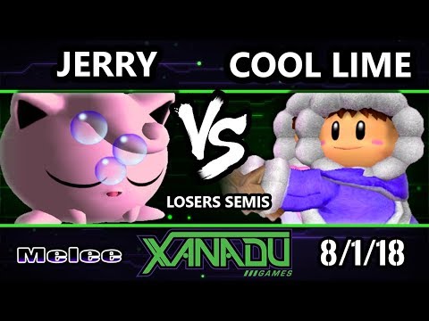 S@X 261 SSBM - Jerry (Jigglypuff) Vs. Cool Lime (Ice Climbers) Smash Melee Losers Semis