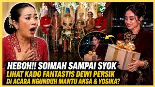 Download lagu EXCITING‼️Soimah was shocked to see Dewi Persik's fantastic gift at Aksa & Yosika's in-laws' wedd... mp3