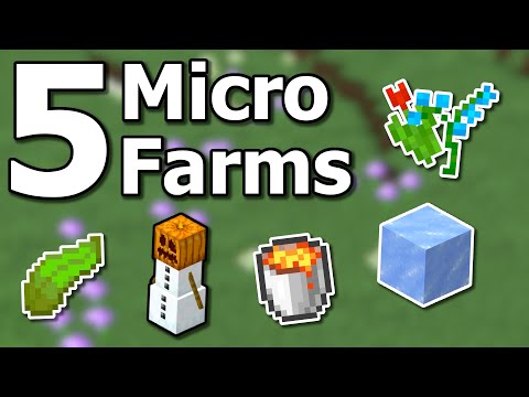 How to Build 5 Easy New Micro Farms You Need in Minecraft Survival