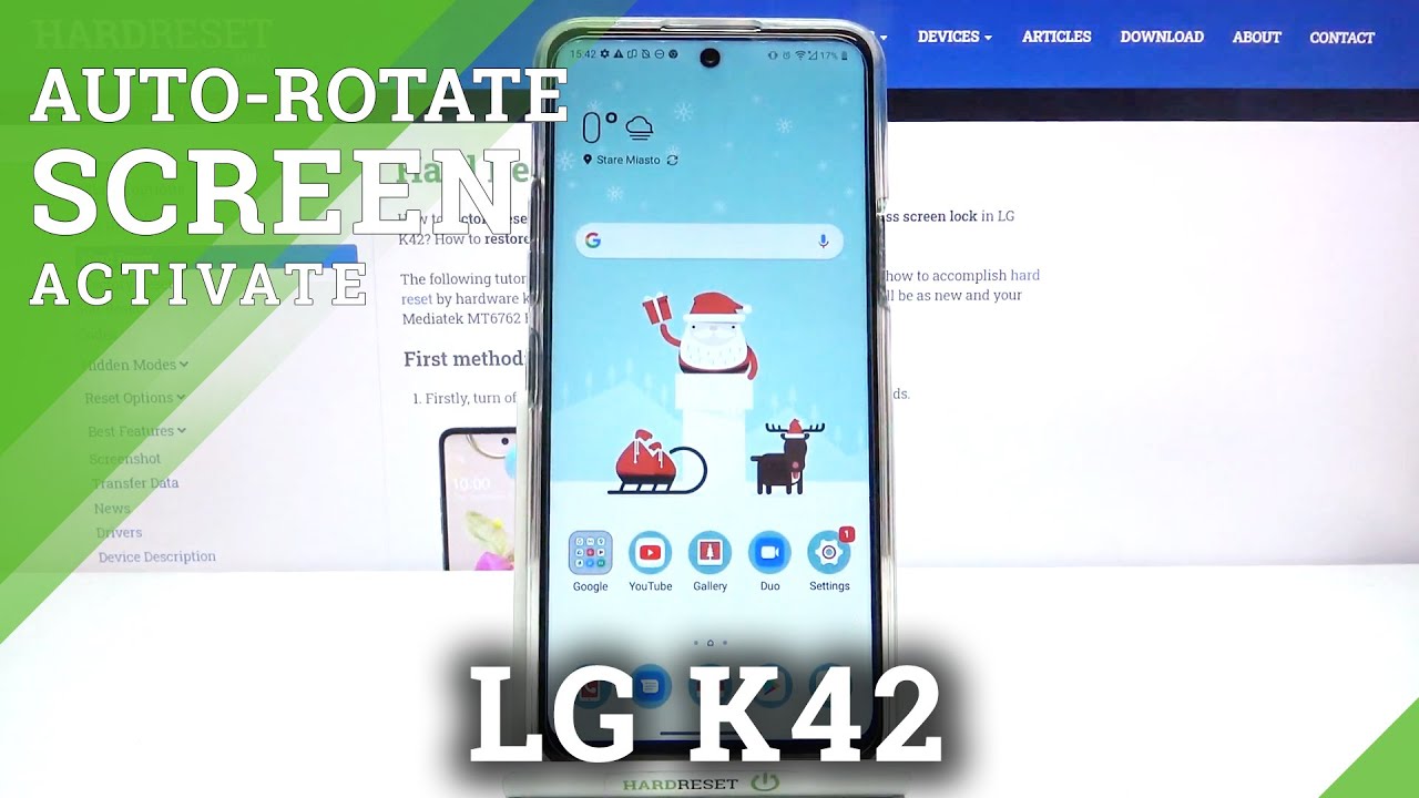 Auto-Rotation option on LG K42 – Rotate Screen