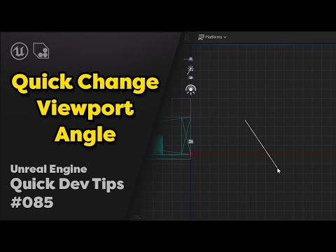 Quick Dev Tip #85 UE4 / UE5 - Quick Change Viewport Angle