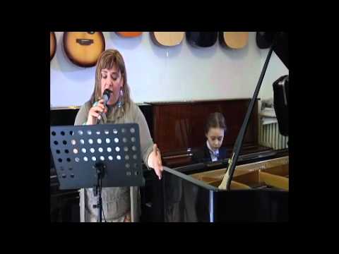 Giulio and singer Roberta Lupi  con te partiro - time to say goodye